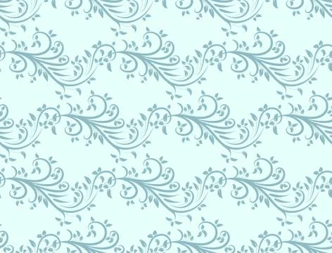 Vector seamless floral pattern. Modern stylish abstract texture Stock Illustration