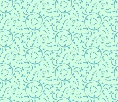 Vector seamless floral pattern. Modern stylish abstract texture Stock Illustration