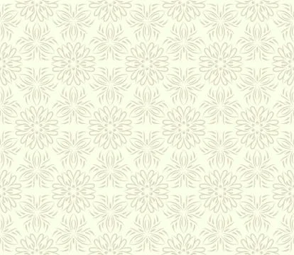 Vector seamless floral pattern. Modern stylish floral abstract texture Stock Illustration