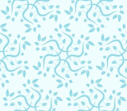 Vector seamless floral pattern. Modern stylish abstract texture Stock Illustration