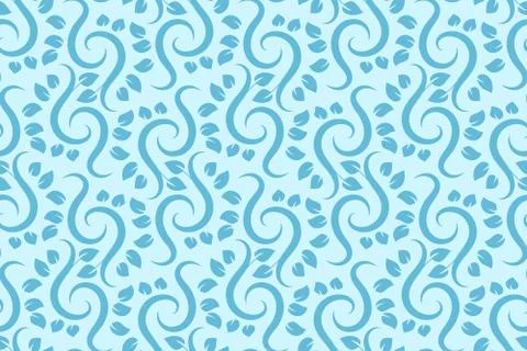 Vector seamless floral pattern. Modern stylish abstract texture Stock Illustration