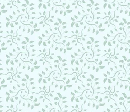 Vector seamless floral pattern. Modern stylish abstract texture Stock Illustration