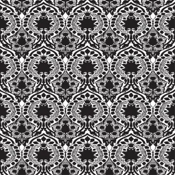 Vector seamless floral pattern vintage Stock Illustration