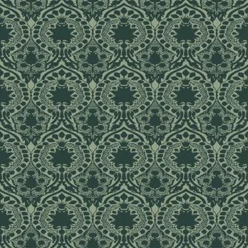 Vector seamless floral pattern vintage Stock Illustration