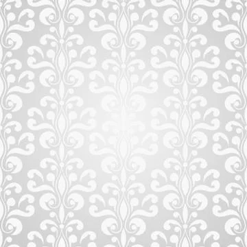 Vector seamless floral wallpaper pattern Stock Illustration