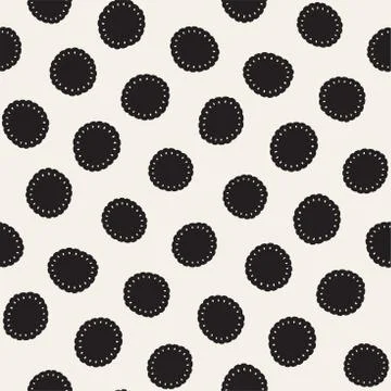 Vector seamless freehand pattern. Abstract background with floral brush strokes Stock Illustration
