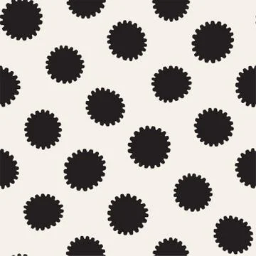 Vector seamless freehand pattern. Abstract background with floral brush strokes Illustrazione stock