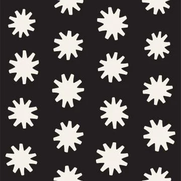 Vector seamless freehand pattern. Abstract background with floral brush str.. Illustrazione stock