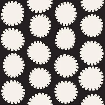 Vector seamless freehand pattern. Abstract background with floral brush str.. イラスト素材