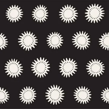 Vector seamless freehand pattern. Abstract background with floral brush str.. 库存插图