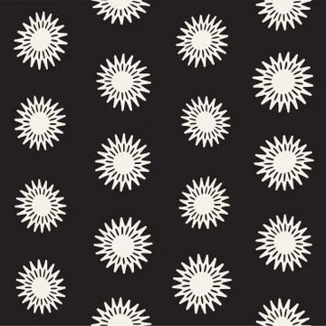 Vector seamless freehand pattern. Abstract background with floral brush str.. Illustrazione stock