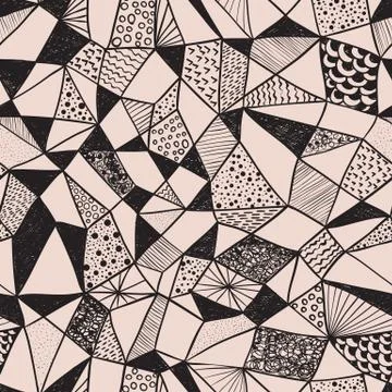 Vector seamless  funky pattern Illustrazione stock