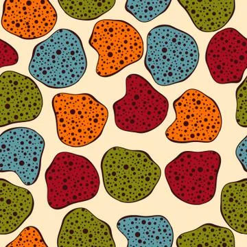 Vector seamless funky pattern Stock Illustration