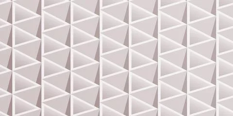 Vector seamless geometric 3d optical pattern. Repeatable architecture creative Illustrazione stock