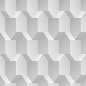 Vector seamless geometric 3d pattern. Repeatable architecture creative backgr イラスト素材