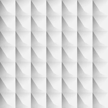 Vector seamless geometric 3d pattern. Repeatable architecture creative backgr Stock Illustration
