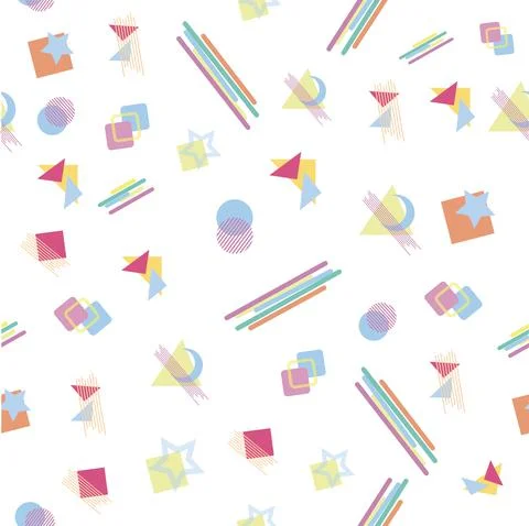 Vector Seamless Geometric Colors background Иллюстрация