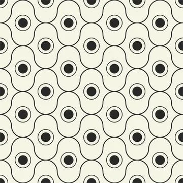 Vector seamless geometric creative pattern. Minimalistic repeatable monochrome 스톡 일러스트