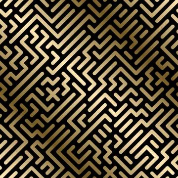 Vector seamless geometric luxury pattern - creatives digital background. Gold Stock Illustration