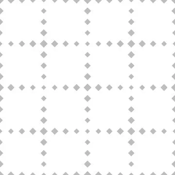 Vector seamless geometric minimalistic pattern. White and gray grid texture イラスト素材
