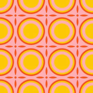 Vector seamless geometric ornamental pattern. Tile mosaic vibrant texture Dec Illustrazione stock