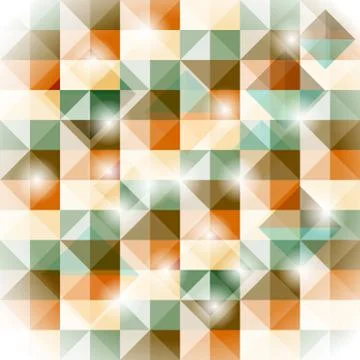 Vector seamless geometric pattern with 3d illusion Stock Illustration