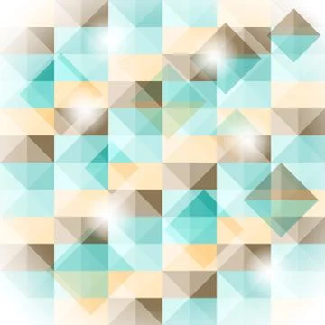 Vector seamless geometric pattern with 3d illusion Illustrazione stock