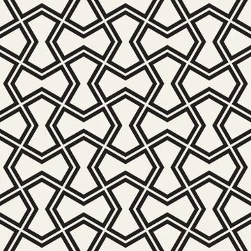 Vector seamless geometric pattern. Aabstract thin lines lattice. Simple monoc Stockillustratie