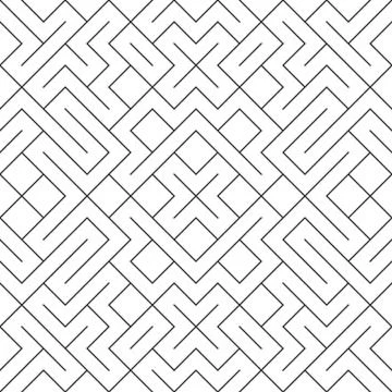 Vector seamless geometric pattern background. Stock Illustration