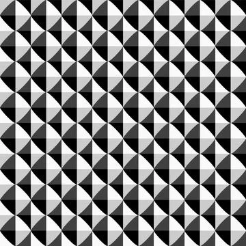 Vector seamless geometric pattern. Black and white repeatable texture. Abstract Stock Illustration