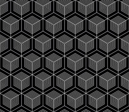 Vector seamless geometric pattern. Classic Chinese ancient fully editable Illustrazione stock