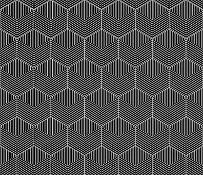 Vector seamless geometric pattern. Classic Chinese ancient fully editable Stock Illustration