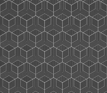 Vector seamless geometric pattern. Classic Chinese ancient fully editable Stock Illustration