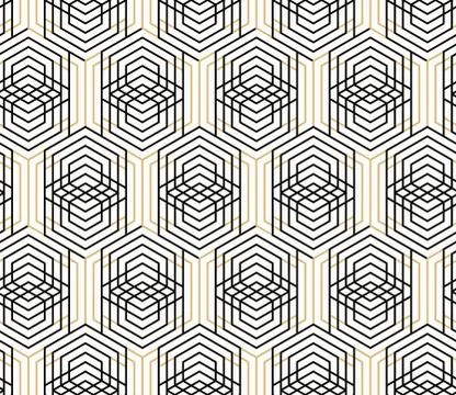 Vector seamless geometric pattern. Classic Chinese ancient fully editable Stock Illustration
