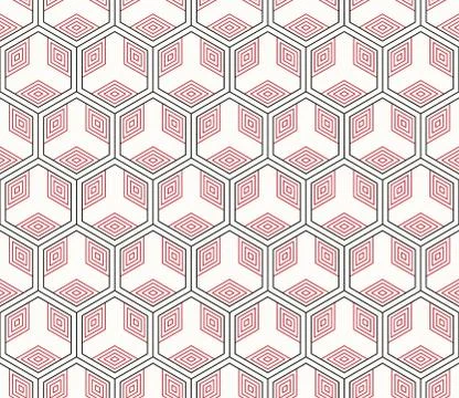 Vector seamless geometric pattern. Classic Chinese ancient fully editable Stock Illustration