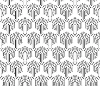 Vector seamless geometric pattern. Classic Chinese ancient fully editable Illustrazione stock