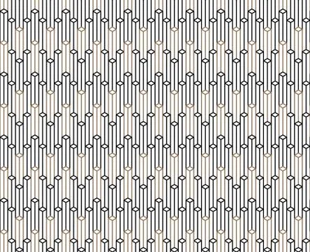 Vector seamless geometric pattern. Classic Chinese ancient fully editable Illustrazione stock
