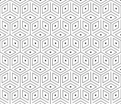 Vector seamless geometric pattern. Classic Chinese ancient fully editable Illustrazione stock