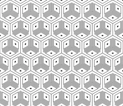 Vector seamless geometric pattern. Classic Chinese ancient fully editable Illustrazione stock