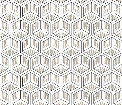 Vector seamless geometric pattern. Classic Chinese ancient fully editable Stock Illustration