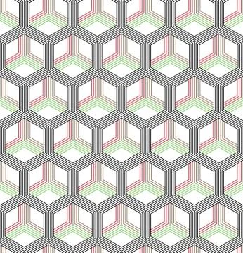 Vector seamless geometric pattern. Classic Chinese ancient fully editable Stock Illustration