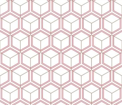 Vector seamless geometric pattern. Classic Chinese ancient fully editable Stock Illustration