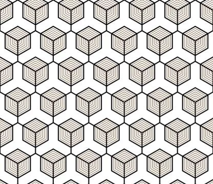 Vector seamless geometric pattern. Classic Chinese ancient fully editable Stock Illustration