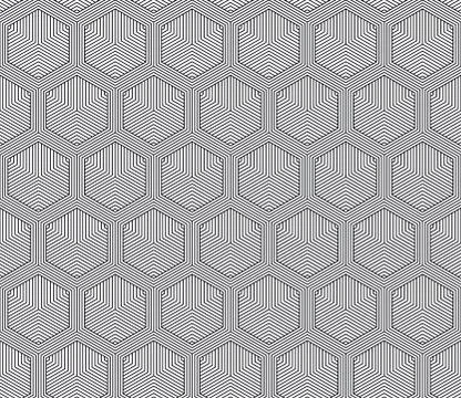 Vector seamless geometric pattern. Classic Chinese ancient fully editable Illustrazione stock