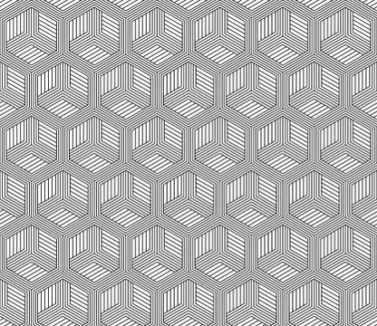 Vector seamless geometric pattern. Classic Chinese ancient fully editable Stock Illustration