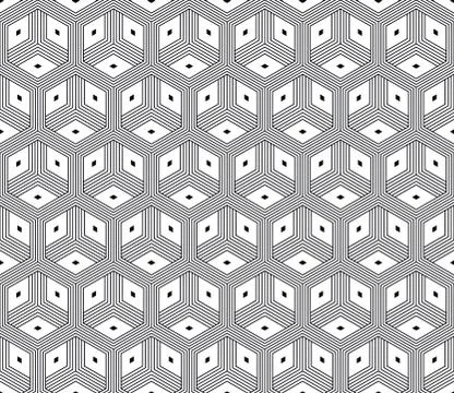 Vector seamless geometric pattern. Classic Chinese ancient fully editable Stock Illustration