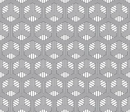 Vector seamless geometric pattern. Classic Chinese ancient fully editable Stock Illustration