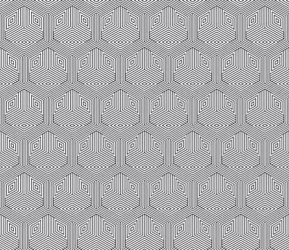 Vector seamless geometric pattern. Classic Chinese ancient fully editable Illustrazione stock