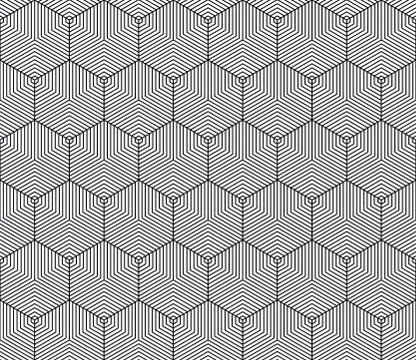 Vector seamless geometric pattern. Classic Chinese ancient fully editable Stock Illustration