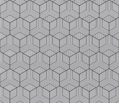 Vector seamless geometric pattern. Classic Chinese ancient fully editable Stock Illustration